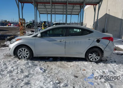 2012 Hyundai Elantra Gls z USA, uszkodzony, nr VIN 5NPDH4AEXCH068325